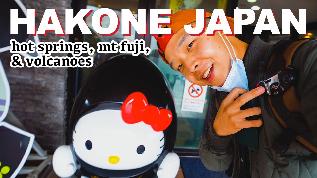24 hrs in HAKONE JAPAN travel vlog | onsens, owakudani, mt fuji, lake ashi, heiwa tori gate