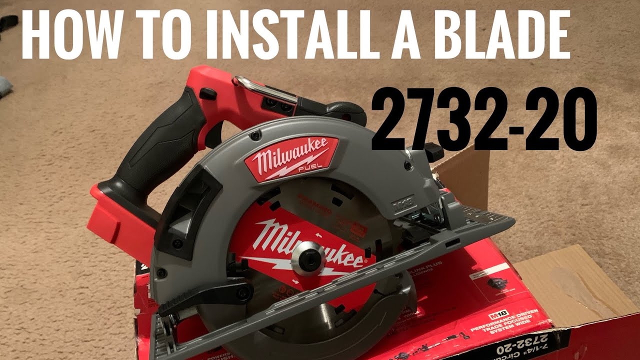 Как установить диск на циркулярную пилу | Milwaukee 2732-20