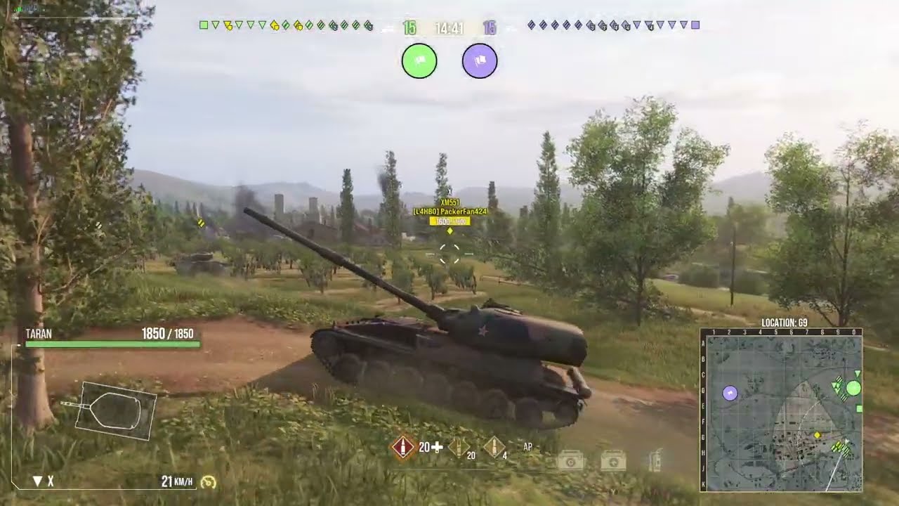 World of Tanks Console (7.2) SU-152 TARAN 8.3k damage High Caliber