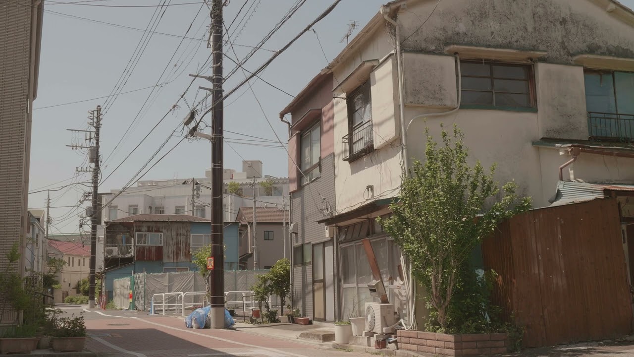 【4K120秒】江北橋通りの未開通部分に残る昭和の街、本木～足立区本木2、1丁目、本木南町