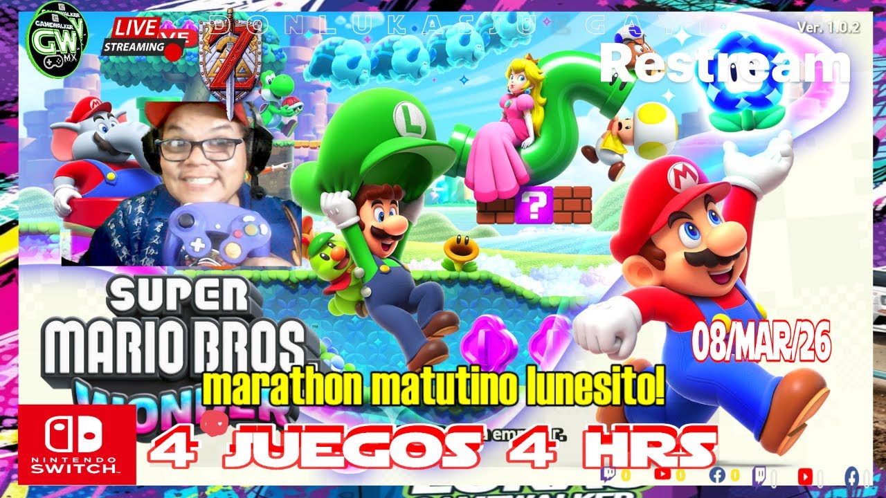 Marantoncito Mañanero 🔴EN VIVO:🎮4 hrs 4 juegos lMultiplataforma|09/Mar/2026