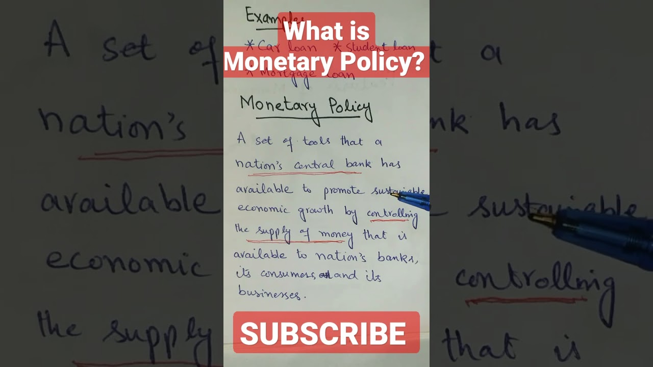 What is Monetary Policy?