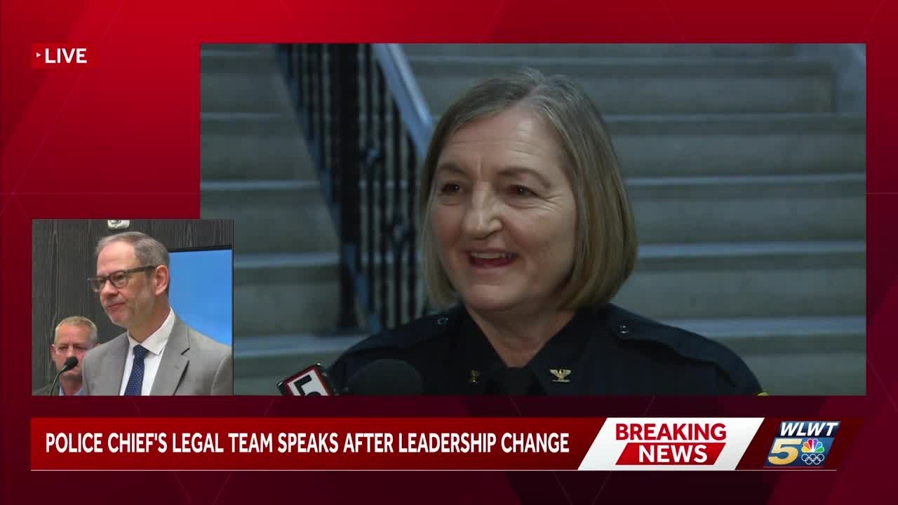 Cincinnati police chief's attorney holds press conference after leadership change