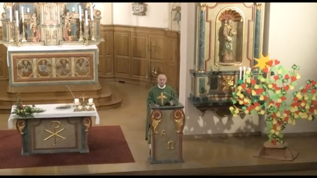 Livestream vun der Sonndesmass aus der Heischter Kierch mat Fuespriedegt, 15.02.2026 um 09h30