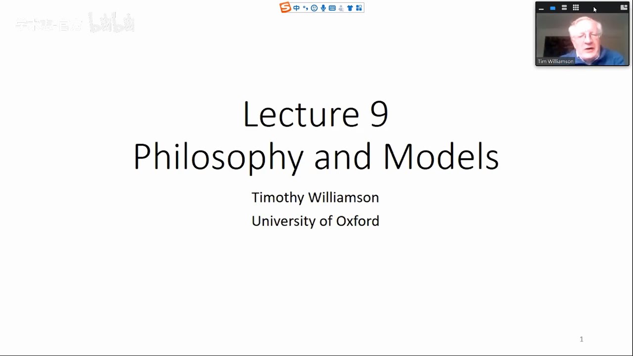 Philosophy and Models | Timothy Williamson | Methods of Philosophy: Lecture 9