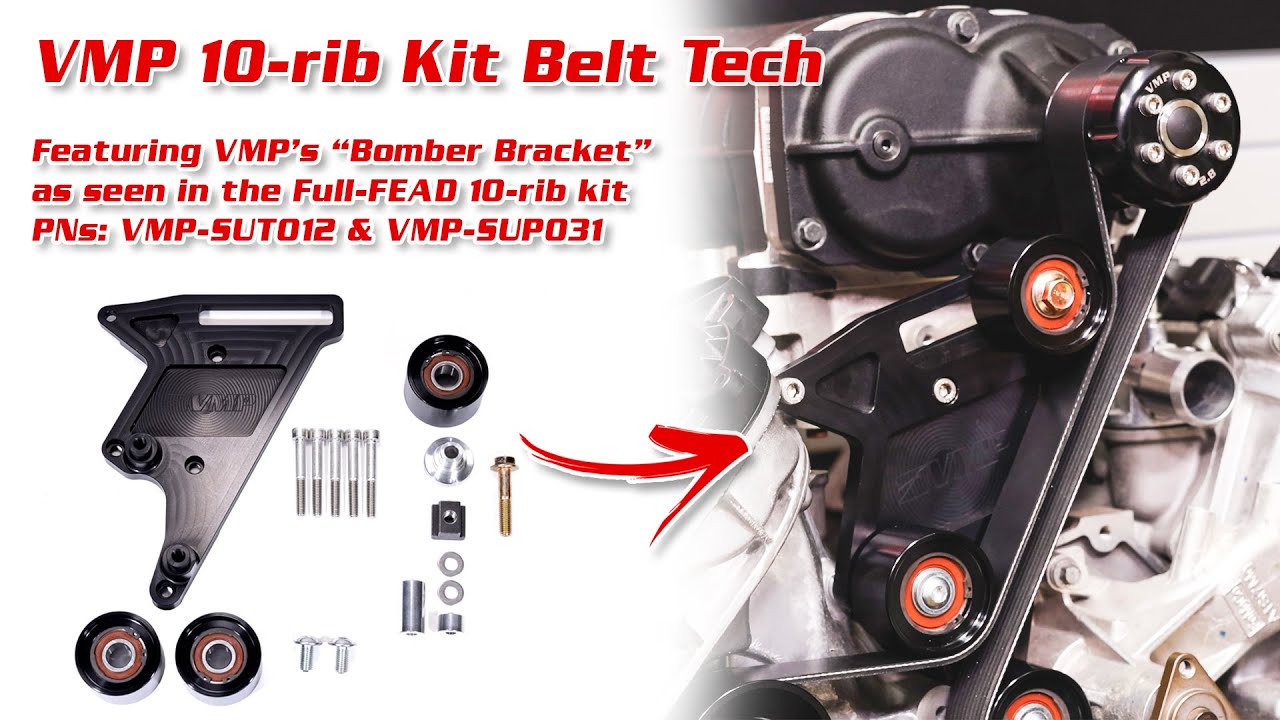 VMP 10-rib kit Belt Tech/Alignment feat. the VMP Bomber Bracket and VMP 10-rib Kit || Tech Tips