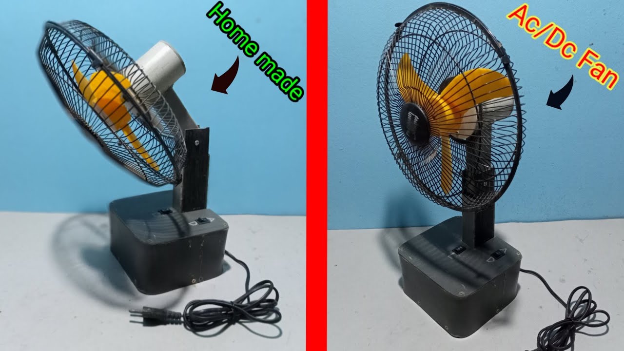 How To Make AC/Dc Fan At Home / Fully Home Made Big Size Ac/Dc Fan