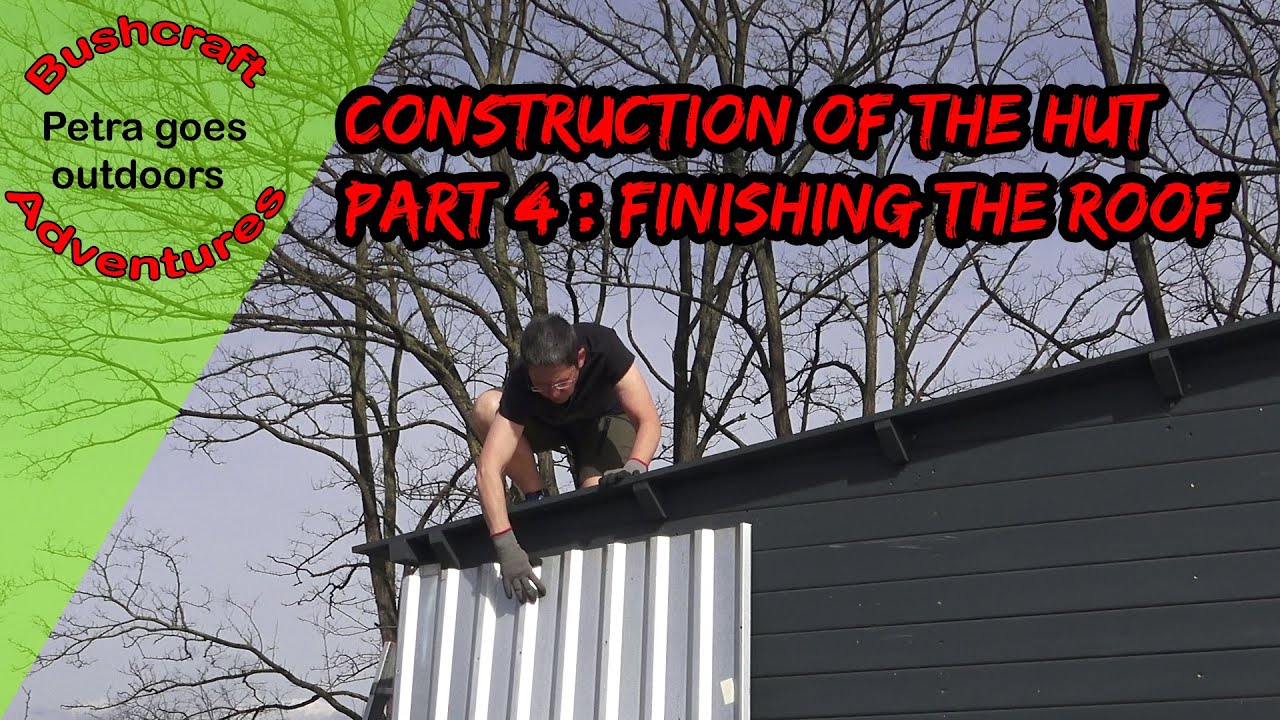 Can a woman build a 3 x 3 m garden house alone? - Part 4: Finishing the roof.
