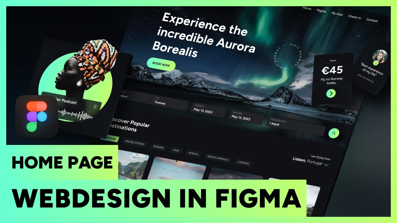 Figma Tutorial: Design a Travel Booking Flow - Part 1