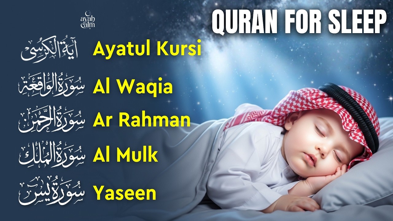 Beautiful Quran Recitation in Calm Voice | Fatihah, Ayatul Kursi, Mulk, Yaseen, Rahman, Waqiah