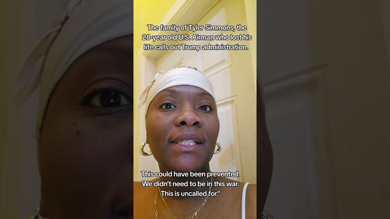 Семья Тайлера Симмонса, 28-летнего американского военнослужащего ВВС, потерявшего свою семью в во...