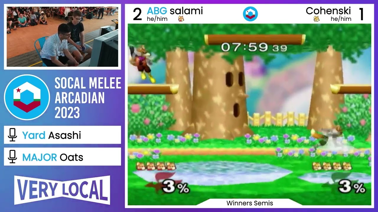 SoCal Melee Arcadian 2023 - salami (Fox) vs. Cohenski (Fox) - Winners' Pool