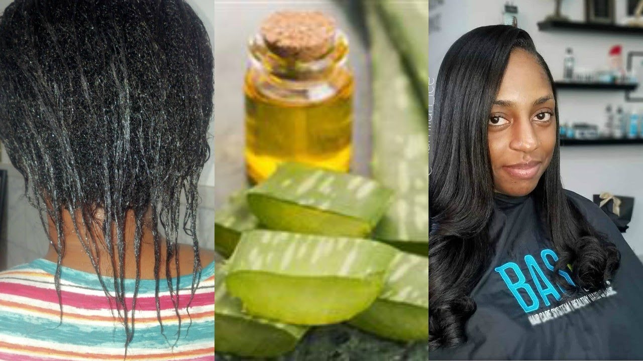 3 ways to use ALOE VERA for MASSIVE hair growth | Aloe vera oil & leave in moisturizer