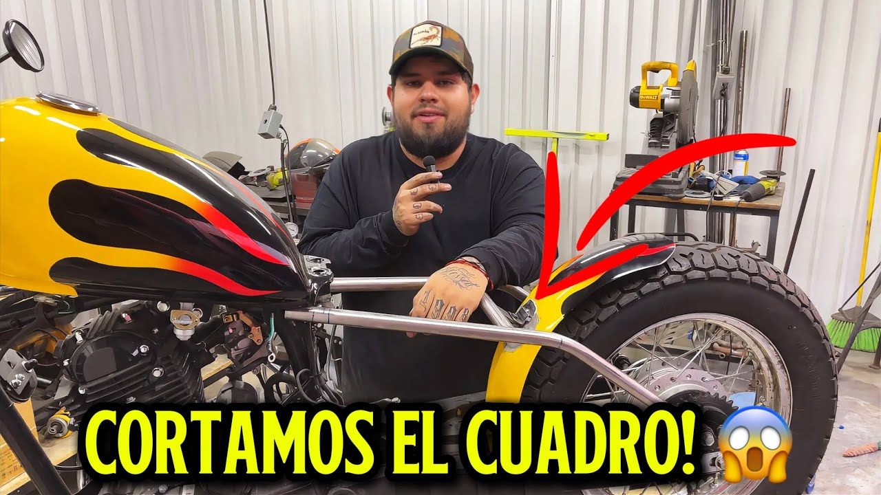 Día 1 Modificando mi TC250 de Italika! | Cortamos el cuadro 😱