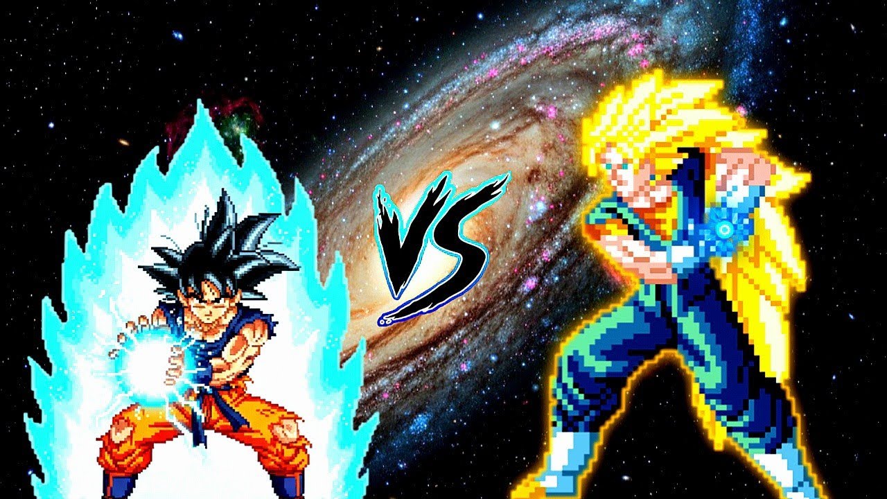 MANGA GOKU UI V5 OP VS SUPER VEGITO AI V3 OP in Jump Force Mugen