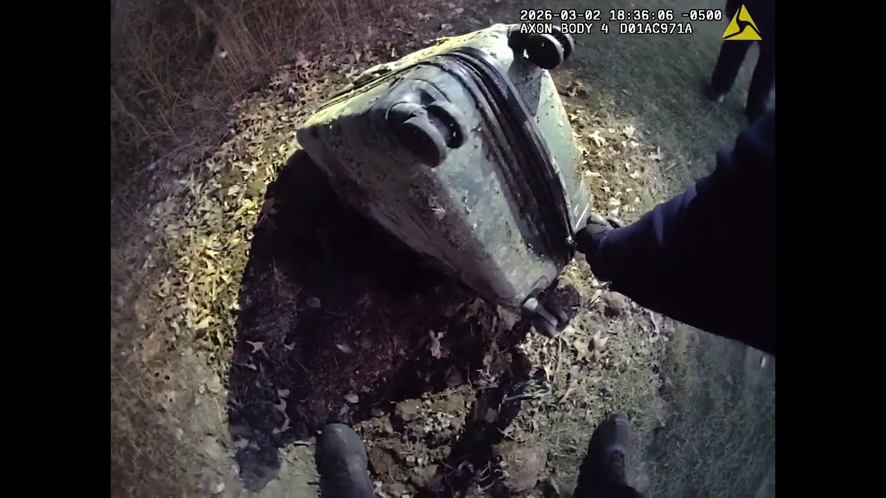 Cleveland 3-2-26 full bodycam video: Man walking dog discovers suitcase in Ohio's Saranac Playground