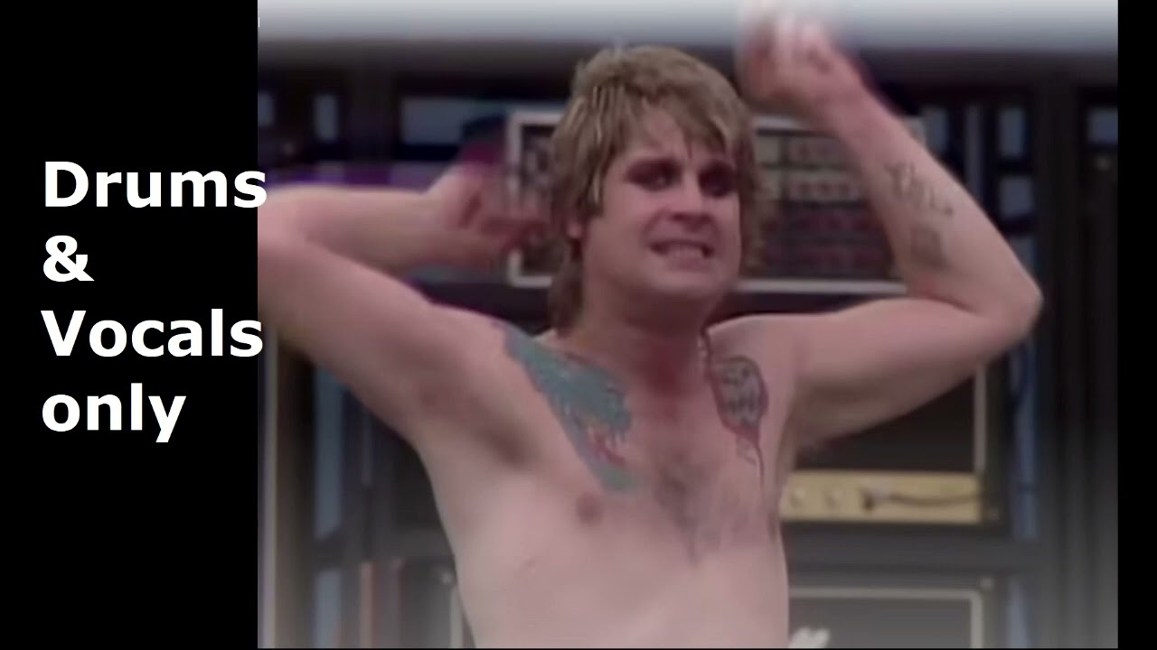 Ozzy Osbourne - Crazy Train (drums and vocals only) #ozzyosbourne #isolatedvocals #isolateddrums