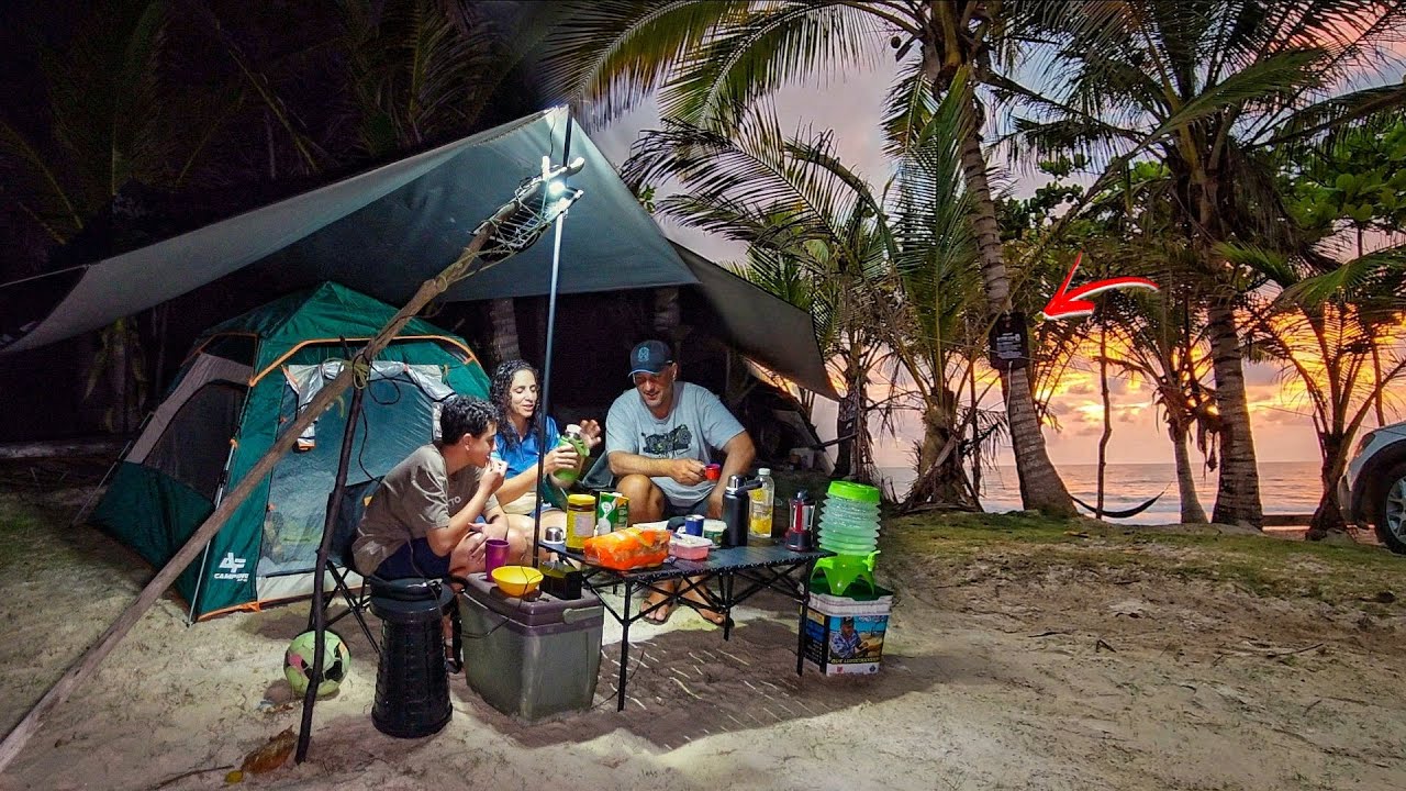 ACAMPAMENTO Praia ISOLADA (3 Dias Enfrentando Desafios, ACIDENTE na PESCARIA) Pesca de Praia