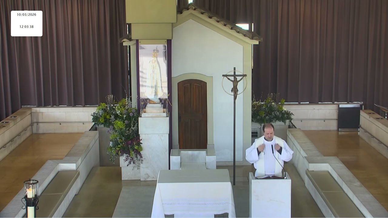 Terço a Nossa Senhora de Fátima desde a Capelinha das Aparições 10.03.2026