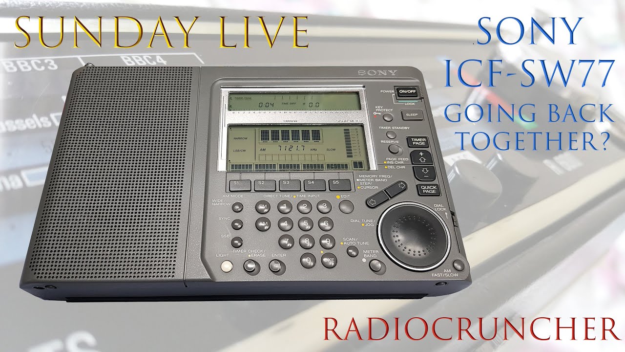 Sunday LIVE: Sony ICF-SW77 going back together. Finale?