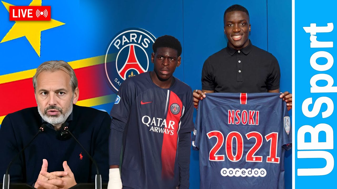 🔴EN DIRECT |  PSG & RDC : 5 JEUNES TALENTS D’ORIGINE CONGOLAISE, LA FECOFA ENCORE SILENCIEUSE 🇨🇩⚽🇫🇷