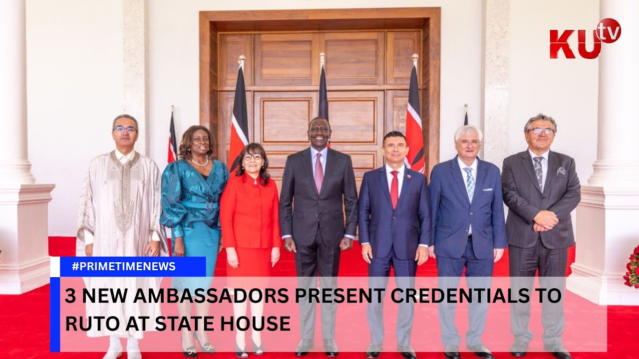 Three new Ambassadors present credentials to Ruto at State House