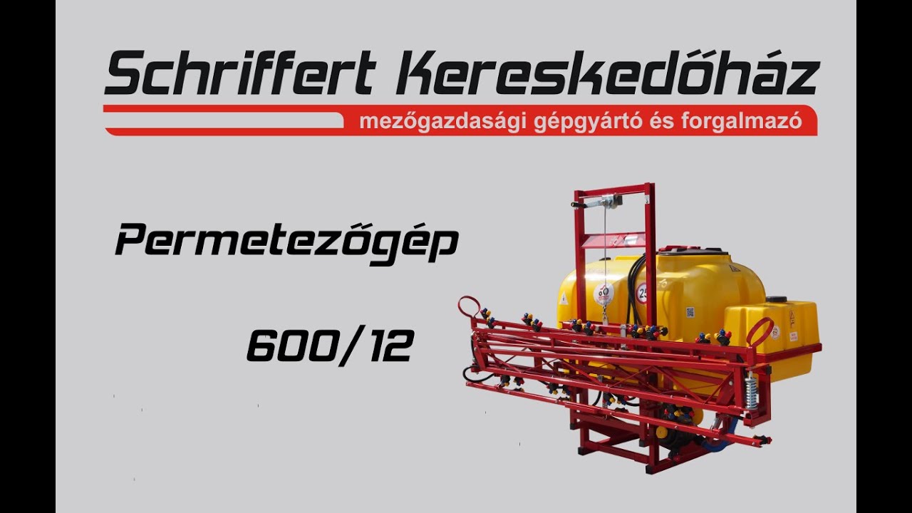 Schriffert permetezőgép 600/12 bemutató
