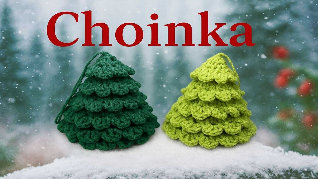 Choinka na szydełku – idealna ozdoba świąteczna DIY 🎅✨🎄#613 PL/ENG