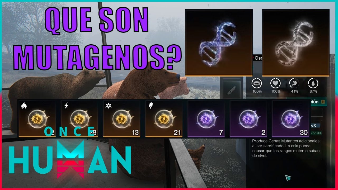 GUIA MUTAGENOS, como se consiguen y como aplicarlos! | ONCE HUMAN