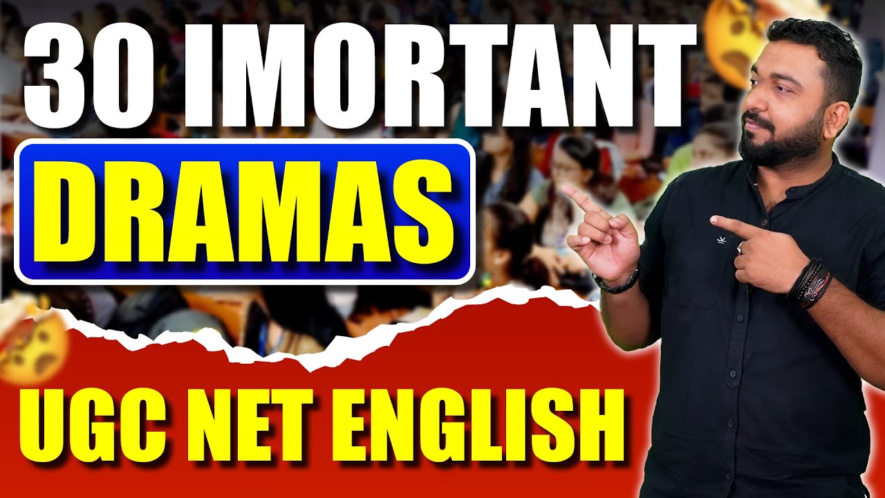 Exam Time Special Class ! UNIT- Drama ! 30 Best Plays  ! Important Books! Revision UGC NET English !