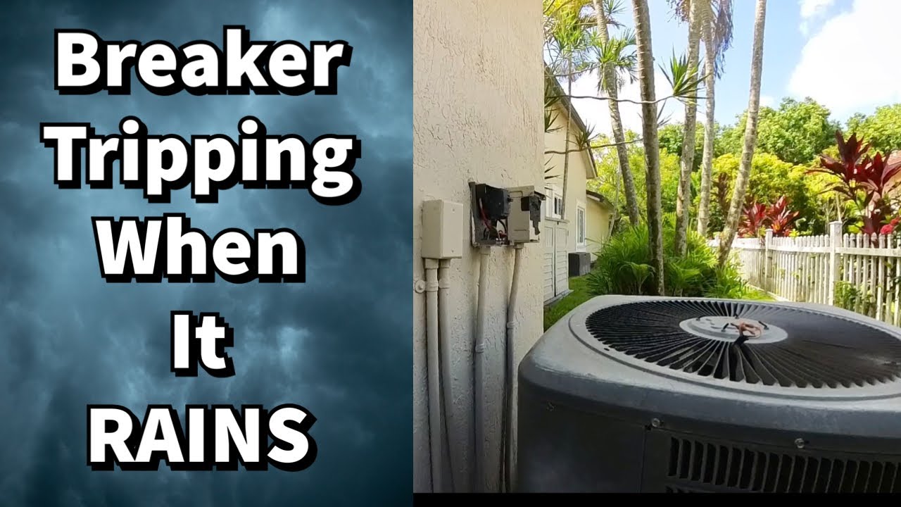 Condensing Unit Trips The Breaker Only When It RAINS #hvac #airconditioning #subcoolhvac