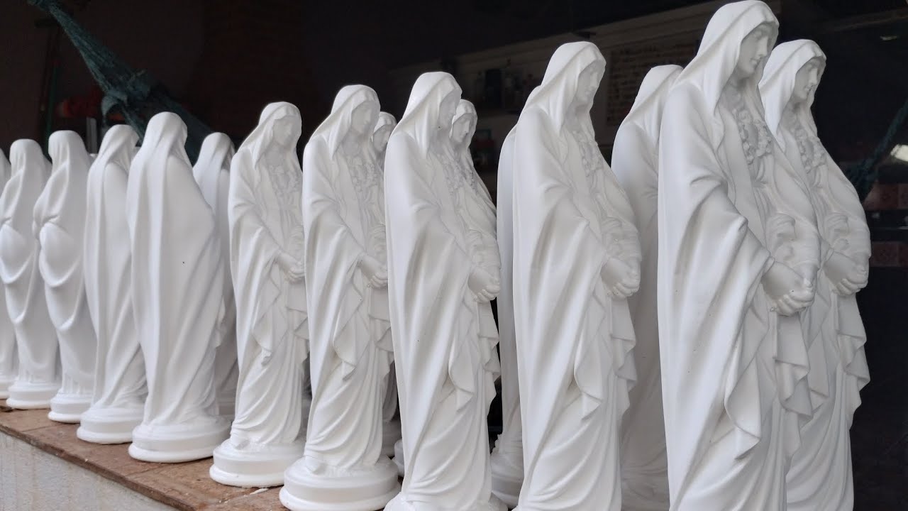 Como fazer um molde bipartido fácil de Nossa Senhora das Dores