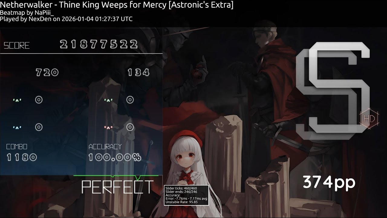 Netherwalker - Thine King Weeps for Mercy [Astronic's Extra] +HD SS
