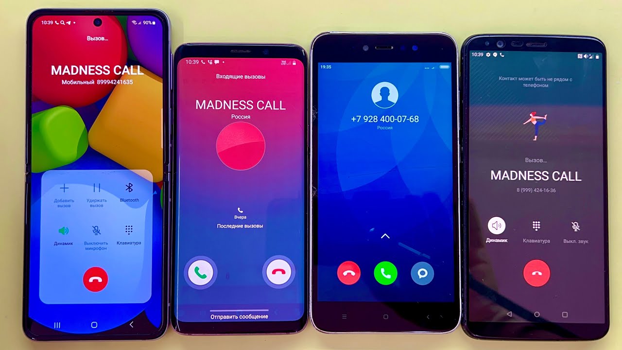 INCOMING CALL Samsung Galaxy S9 and Xiaomi Redmi Note 5A / OnePlus 5T and Samsung Z Flip3 Outgoing