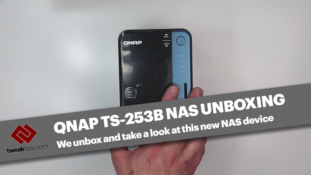 QNAP TS-253B NAS Unboxing and Hard Drive Install