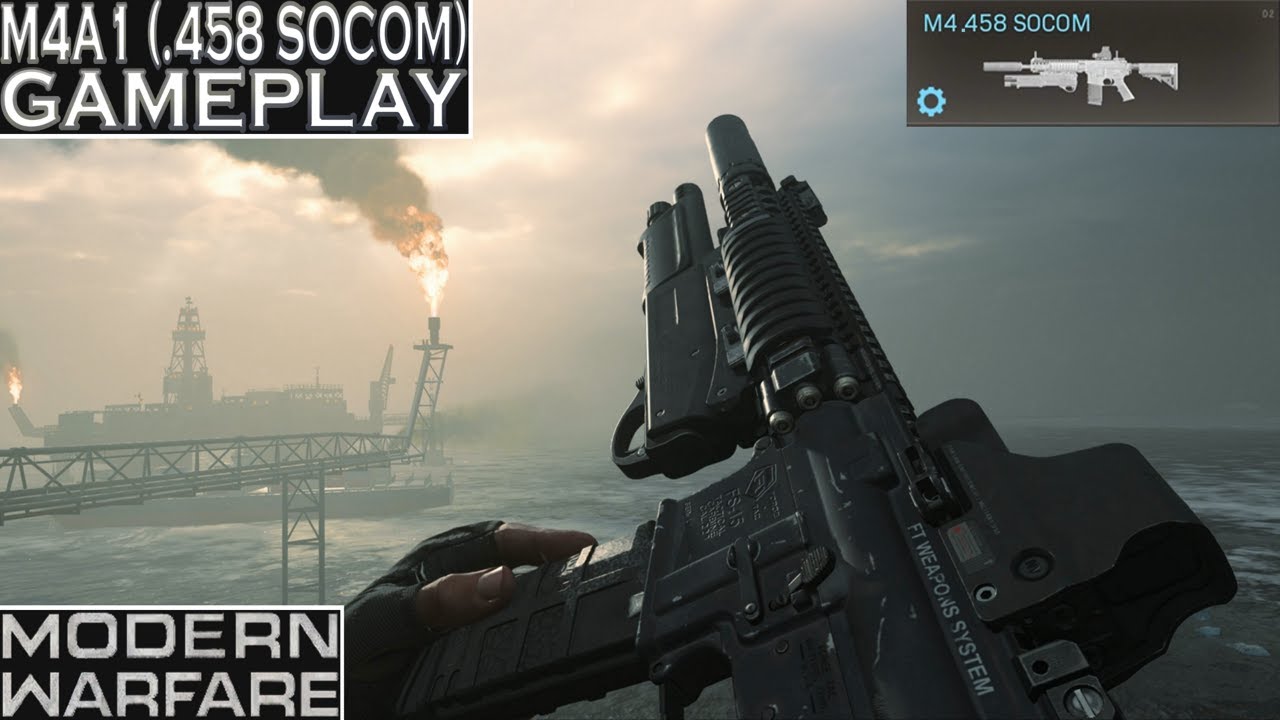 Modern Warfare M4A1 (.458 SOCOM) Gameplay