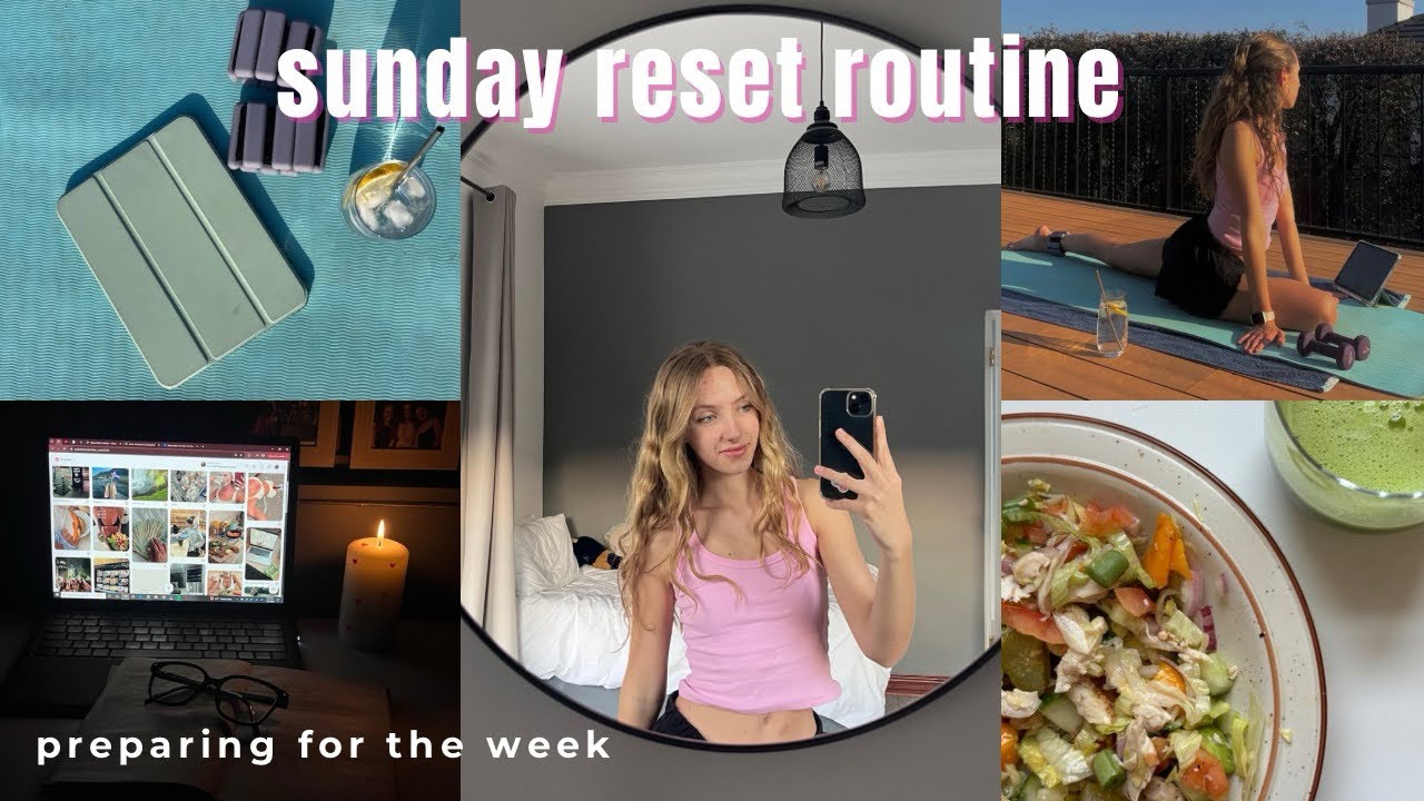 SUNDAY RESET ROUTINE starting my week right, wellness, cleaning, gym