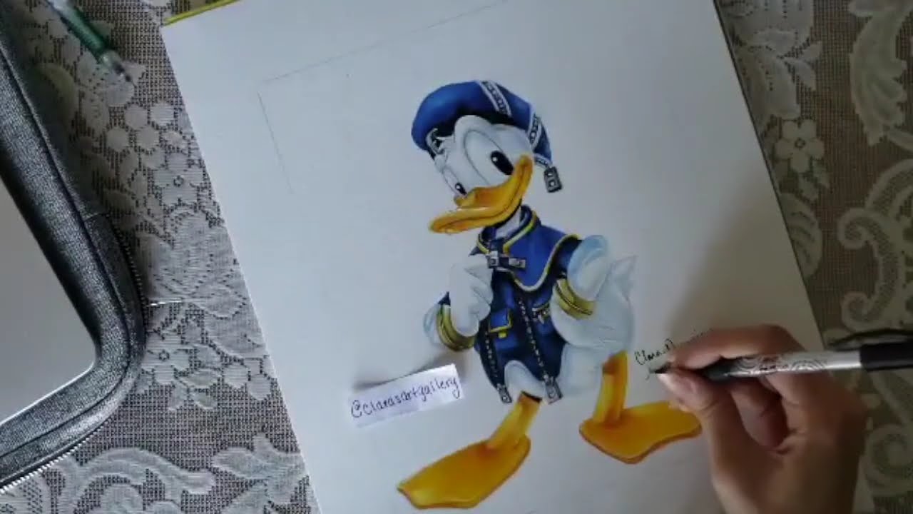 Drawing Kingdom Hearts Donald Duck