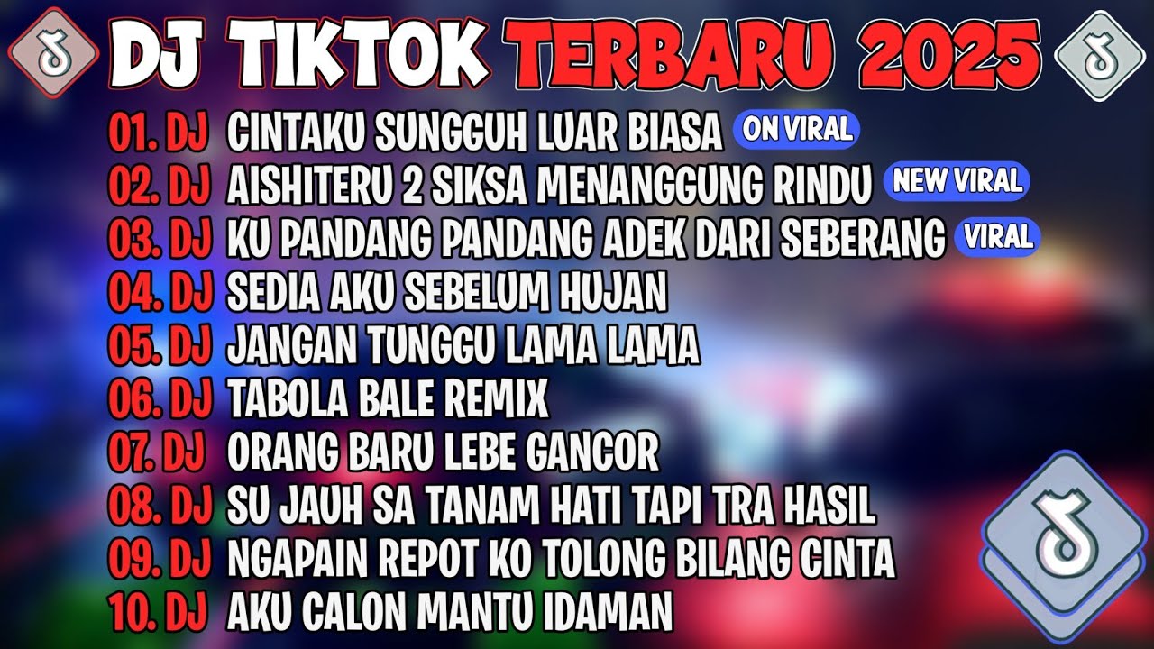 DJ TIKTOK TERBARU 2025🎵DJ CINTAKU SUNGGUH LUAR BIASA🎵DJ AISHITERU 2🎵FULL ALBUM