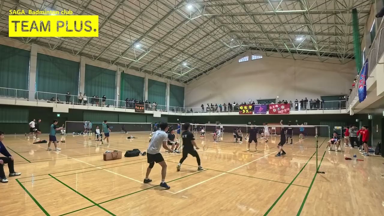 2026.1.24　諸熊/丹下(城西オールデイズ/TEAM PLUS.)・青木/東(宮島醤油/伊万里クラブ)　第52回佐賀県総合バドミントン選手権大会