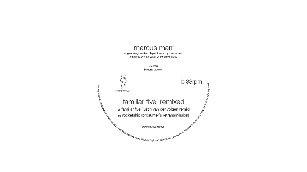 Marcus Marr - Familiar Five (Justin Van Der Volgen Remix)