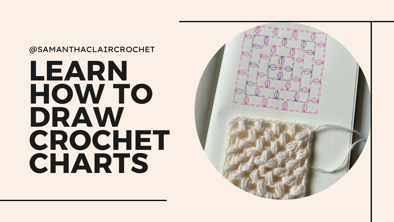 How to Draw a Puff Stich Granny Square| Crochet Sketch Along Episode 2
