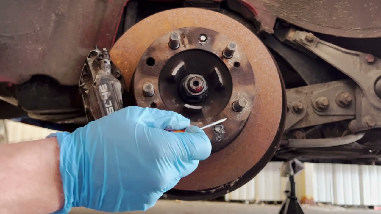 How to Remove Brake Rotor Set Screws || 1989 Porsche 944 S2