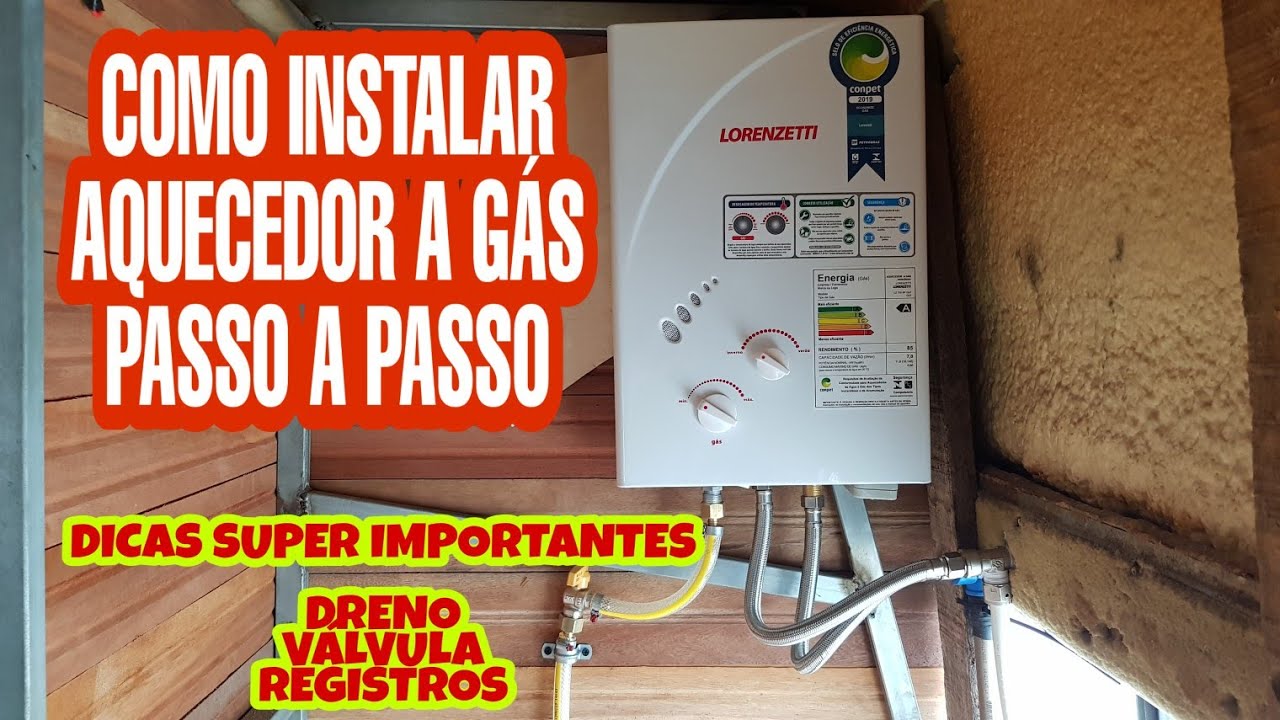 Como Instalar Aquecedor a gás passo a passo video # 2 banheiro Motor Home