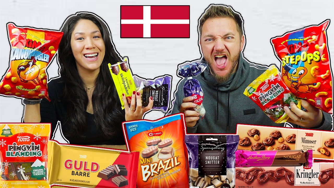 American & German Try DANISH SNACKS & CANDY for the First Time!