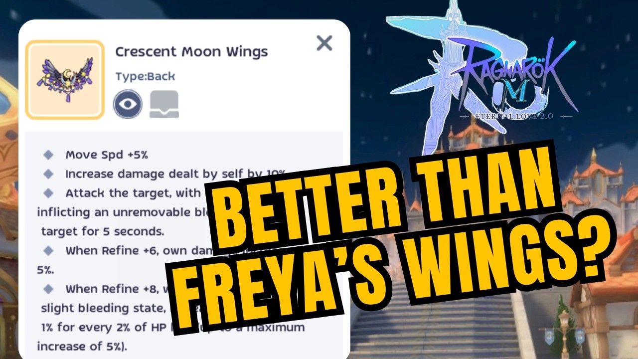CRESCENT MOON WINGS!!! [Ragnarok M: Eternal Love / ROM / Ragnarok Mobile] CRESCENT WINGS GIFT BOX