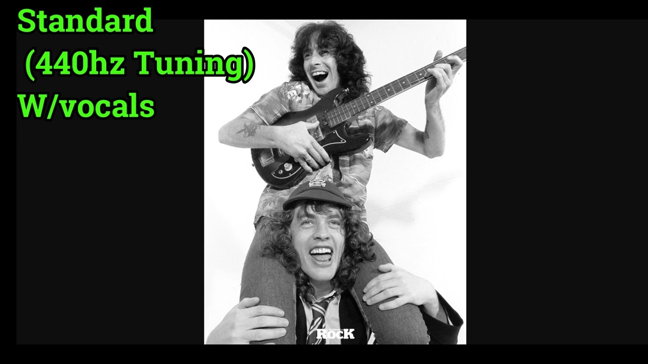 Backing Track AC/DC Touch too much Standard 440hz tuning With vocals