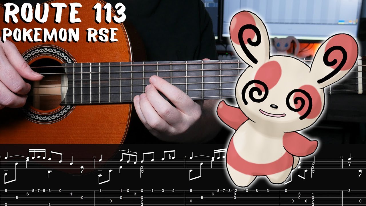 Route 113 - Pokemon Ruby/Sapphire/Emerald - Fingerstyle Guitar Tutorial + TAB