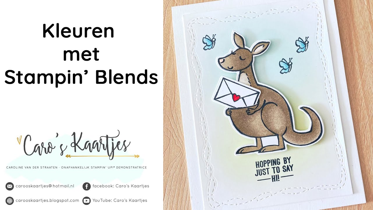 Hoe kun je mooi kleuren met Stampin' Blends?