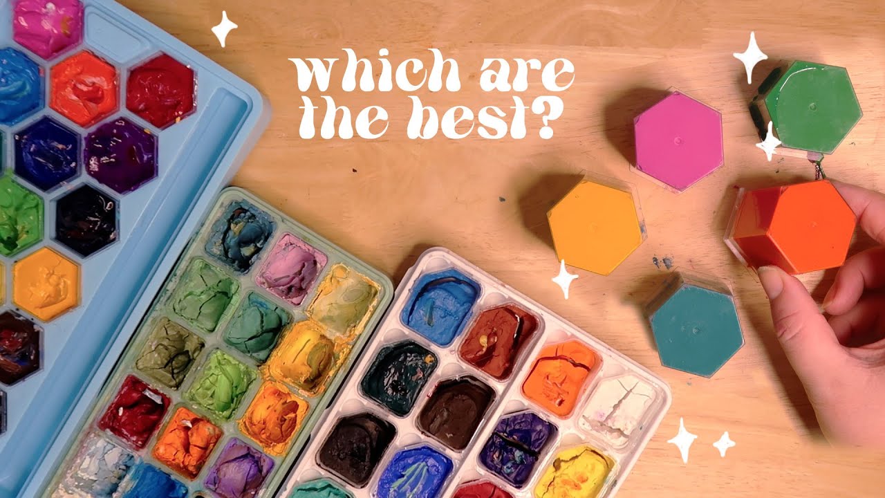 Comparing Jelly Gouache Sets. Satisfying, but are they good? Do they dry out? Are they lightfast?